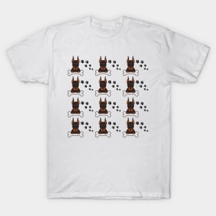 Doberman pinscher dog pattern T-Shirt